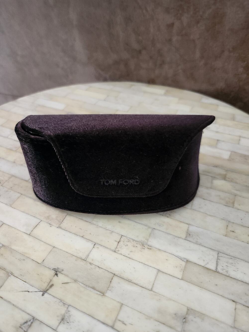 Tom Ford eyeglasses or sunglasses case & cleaning cloth EMPTY